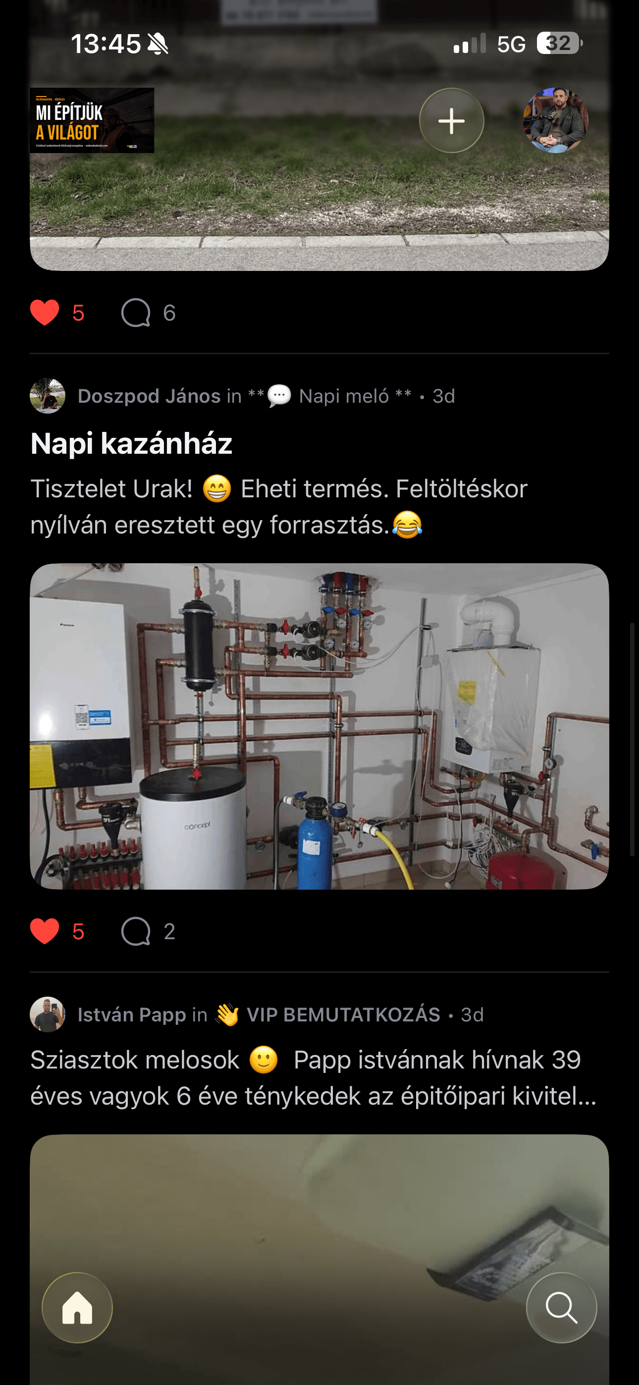 Napi melók — épületgépészeti munkák bemutatása
